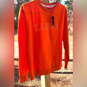 Men's Kangol Orange Crewneck Longsleeve Sweatshirt NWT XL